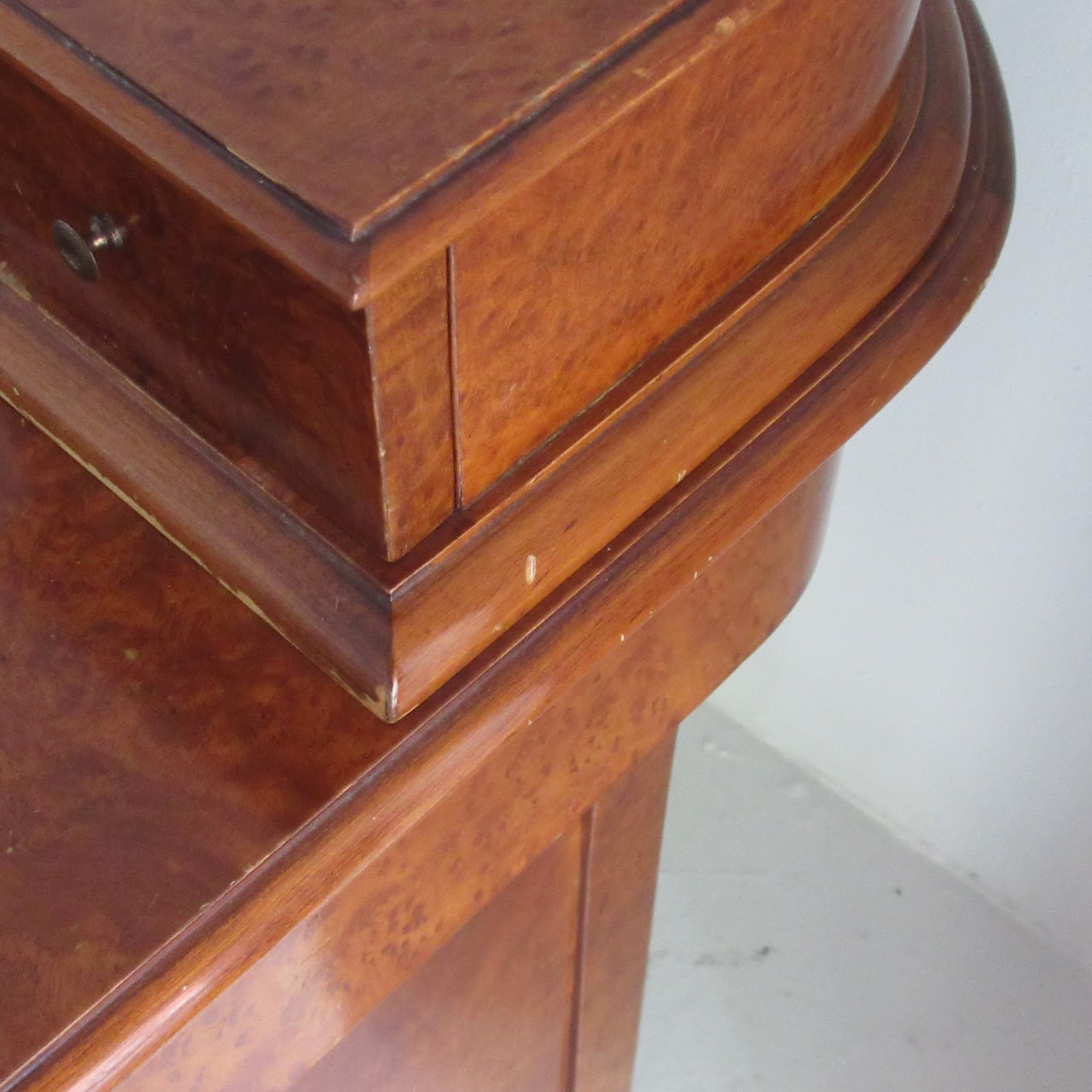 Italian Burlwood Veneer Desk