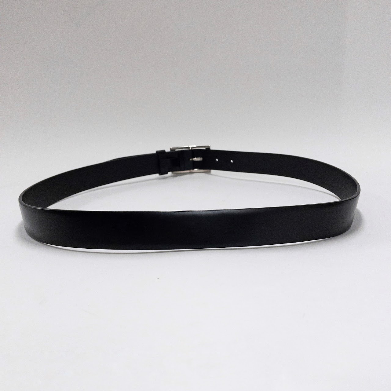 Prada Matte Black Leather Belt