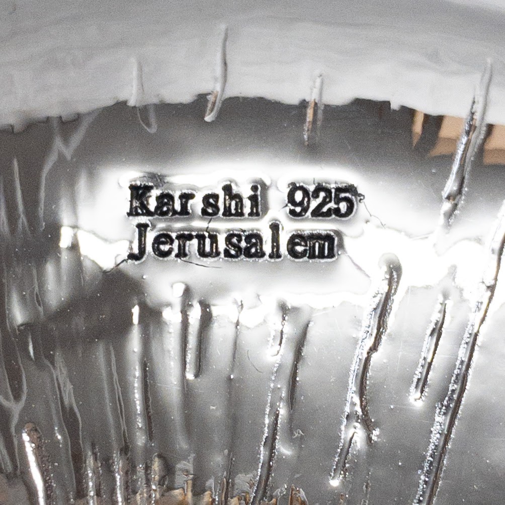 Sterling Silver Karshi Kiddush Cup Underplate