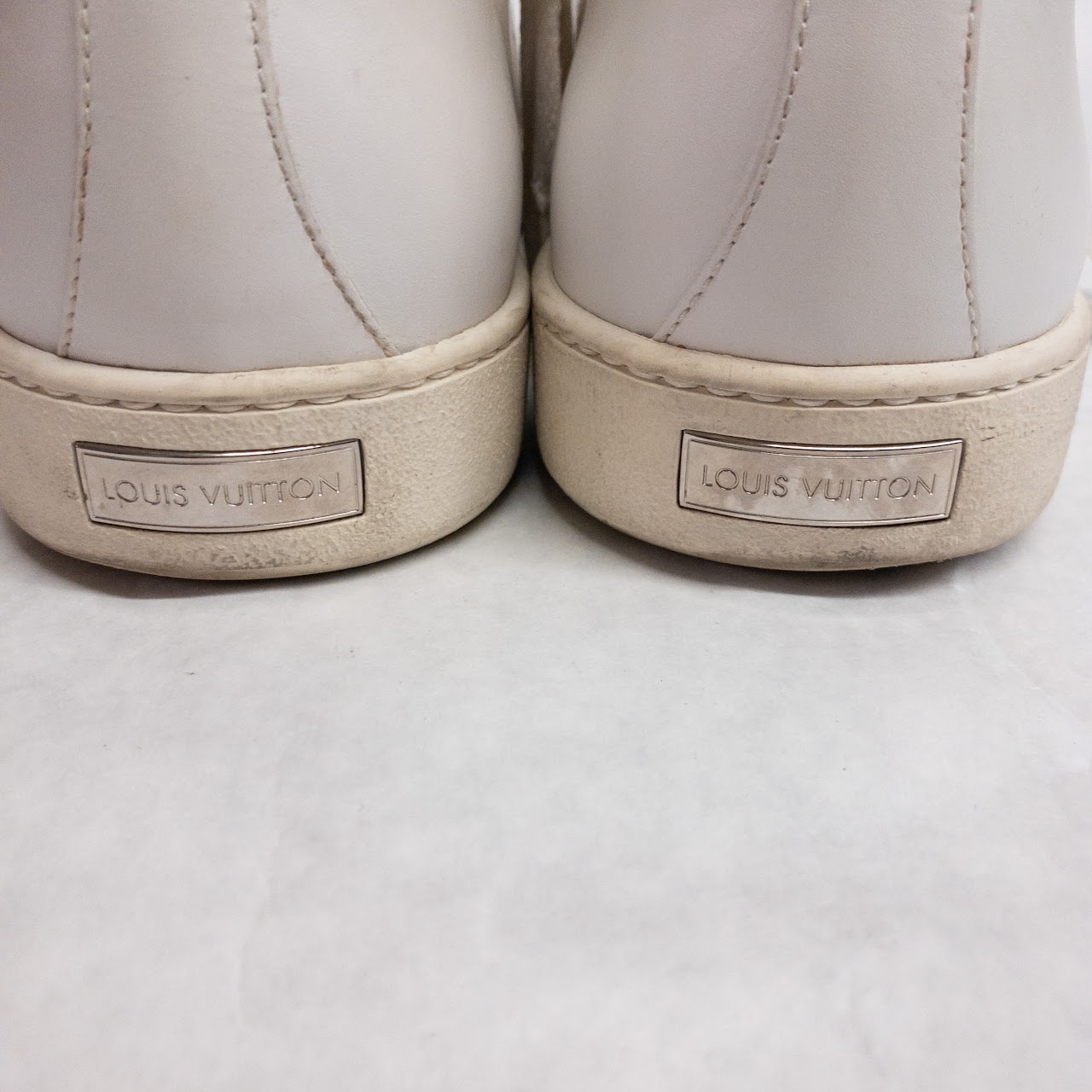 Louis Vuitton White Leather Trainers