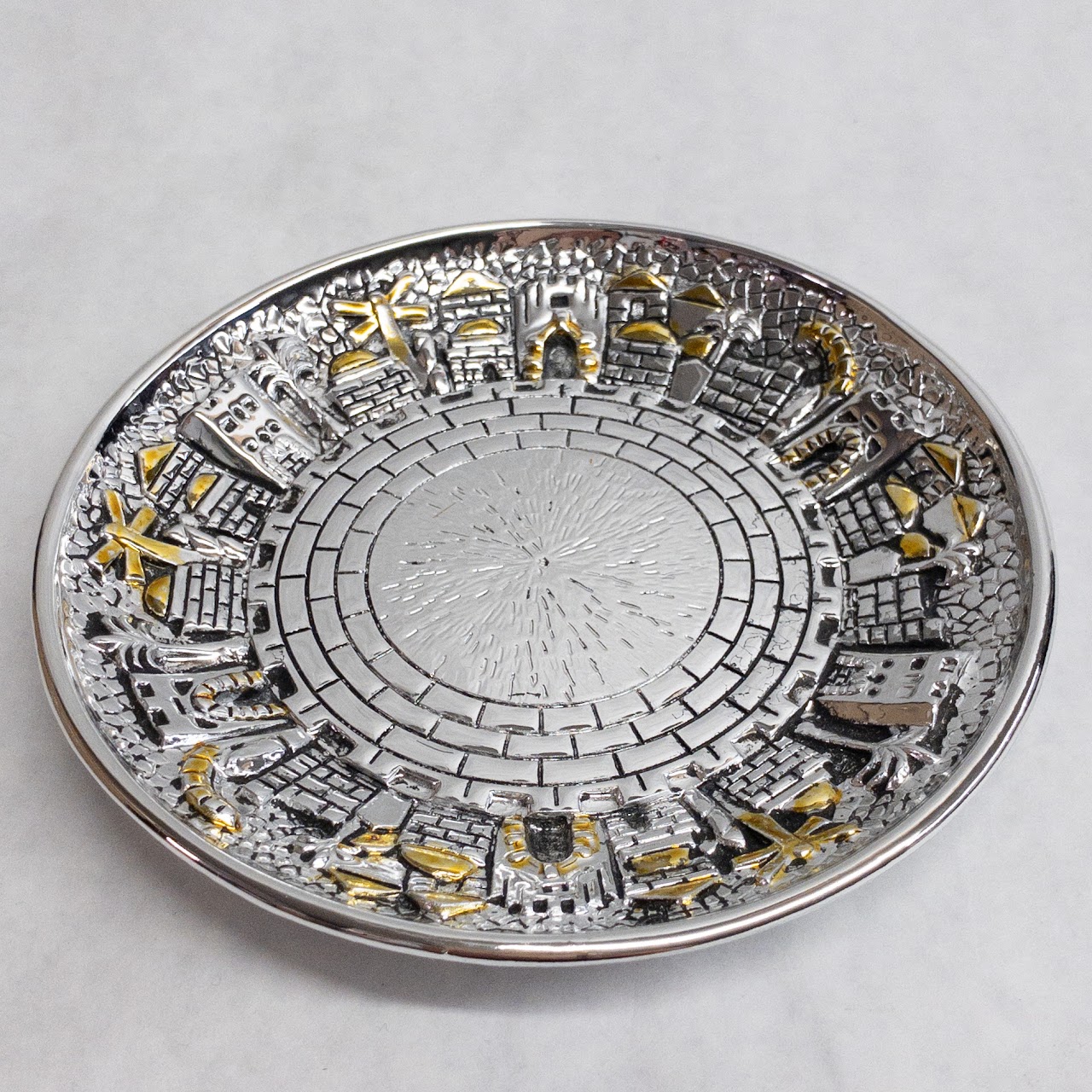 Sterling Silver Karshi Kiddush Cup Underplate