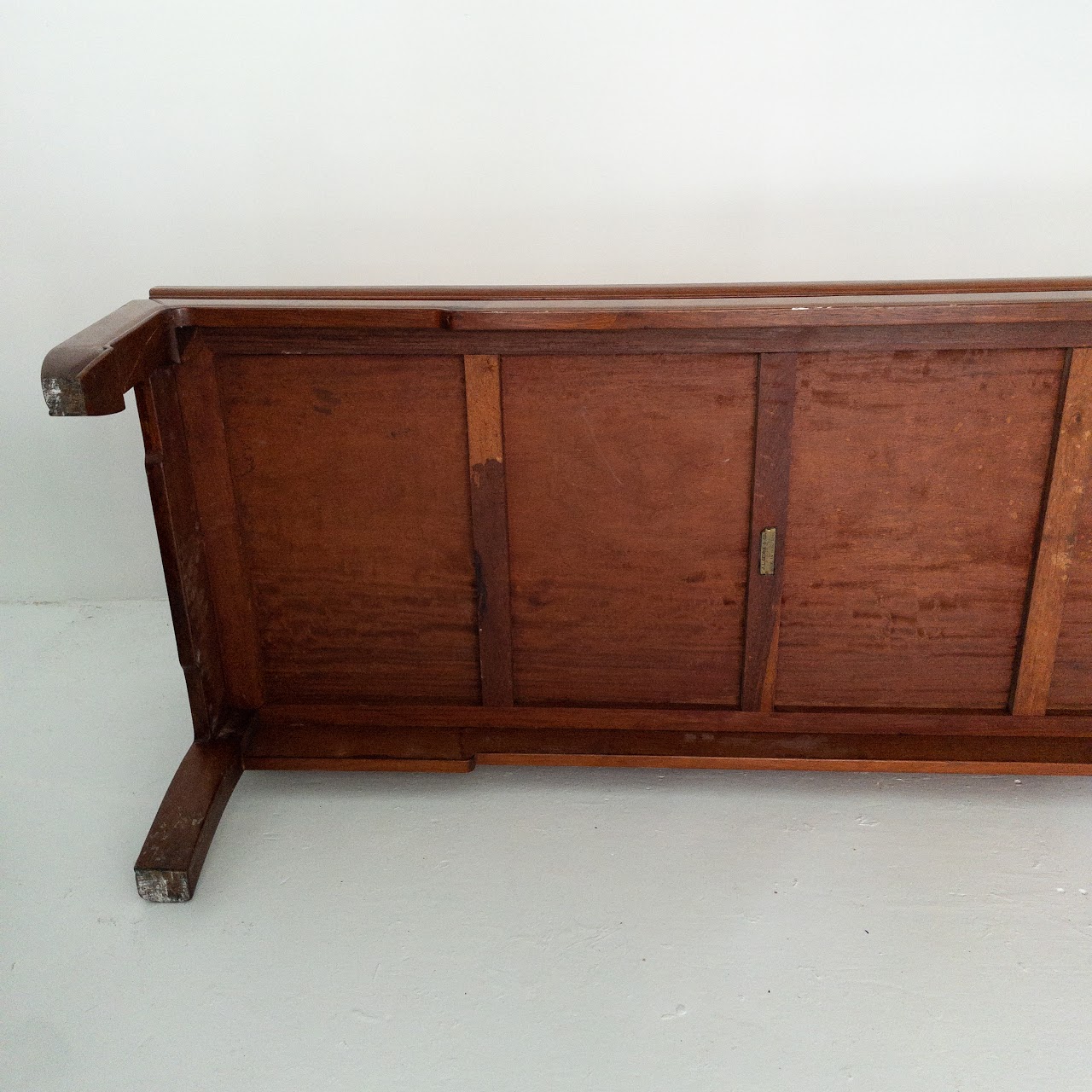 J. L. George Carved Rosewood Bench