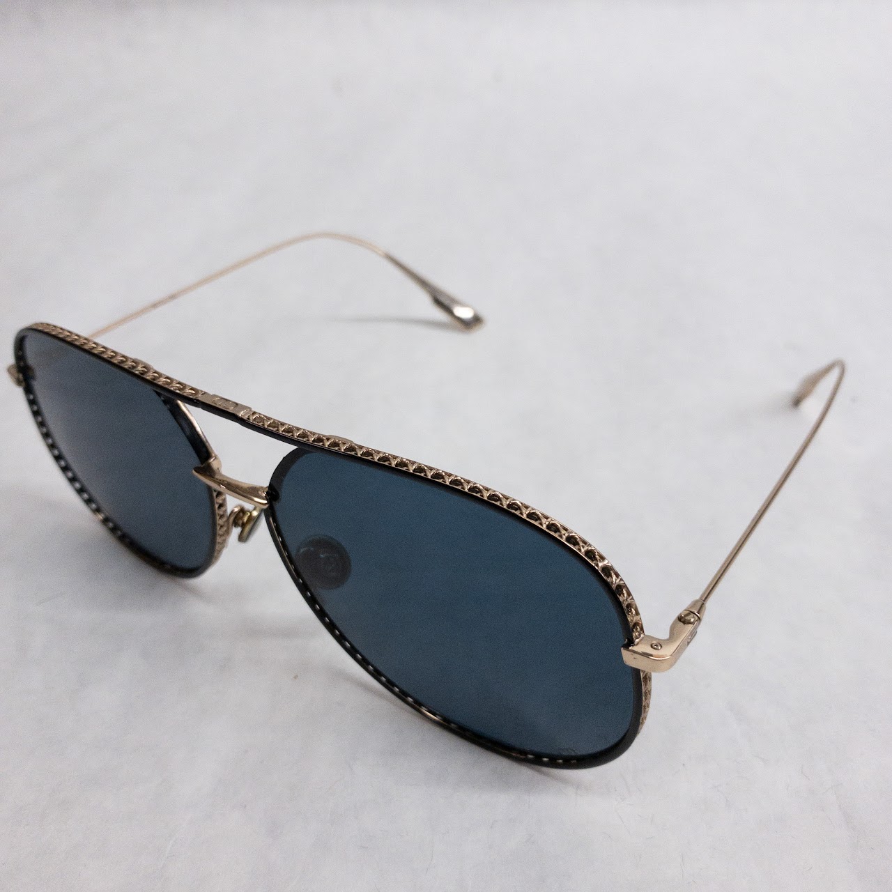 Christian Dior by Dior Brass Aviator Sunglasses