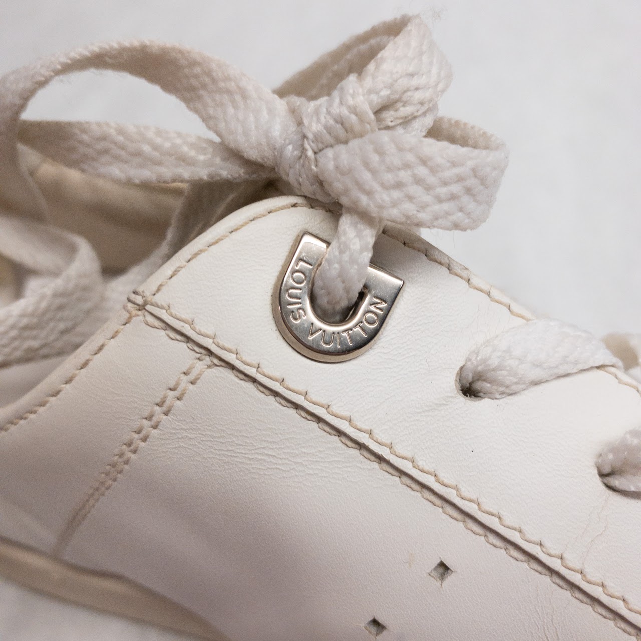 Louis Vuitton White Leather Trainers