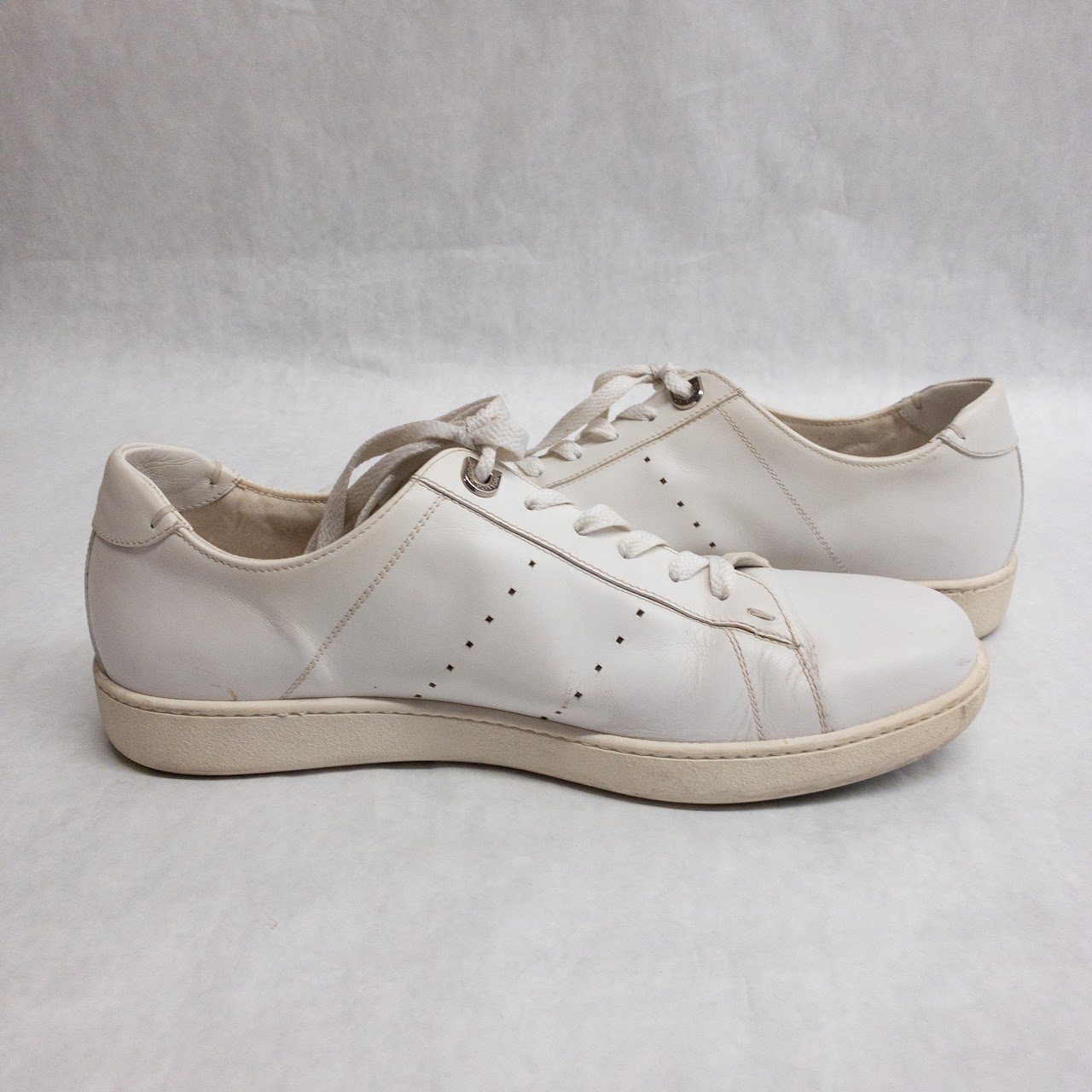 Louis Vuitton White Leather Trainers