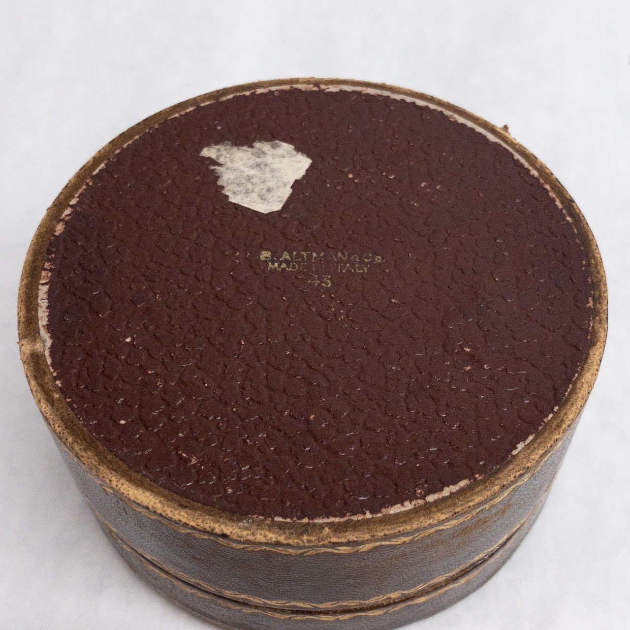 B. Altman Vintage Leather Trinket Box