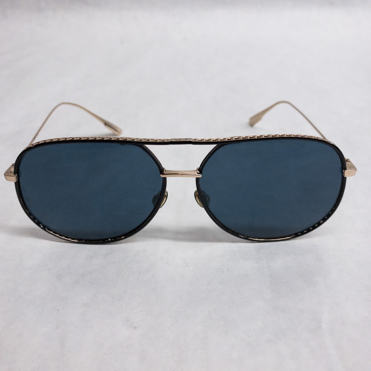 Christian Dior by Dior Brass Aviator Sunglasses