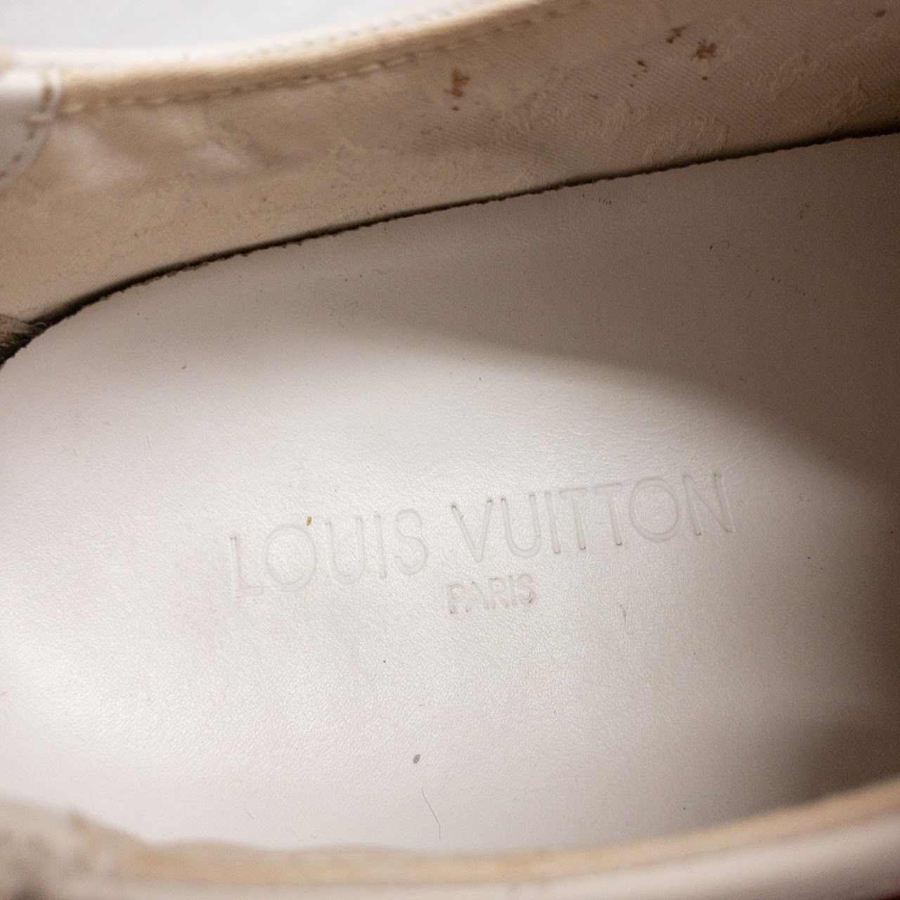 Louis Vuitton White Leather Trainers