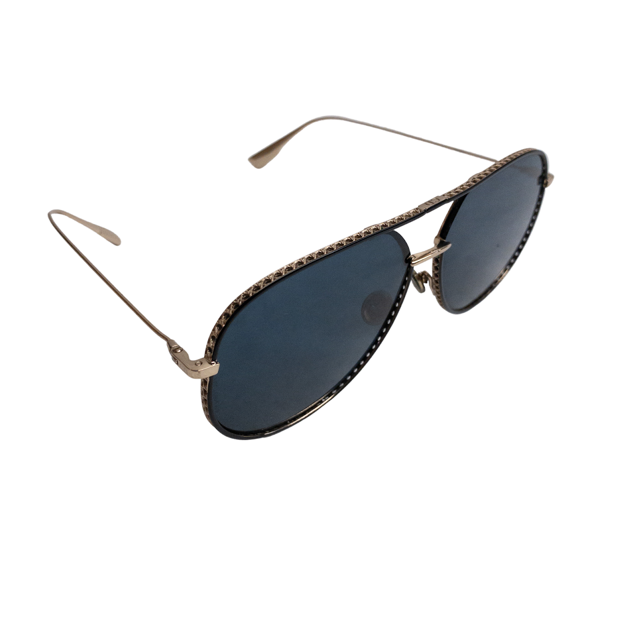 Christian Dior by Dior Brass Aviator Sunglasses