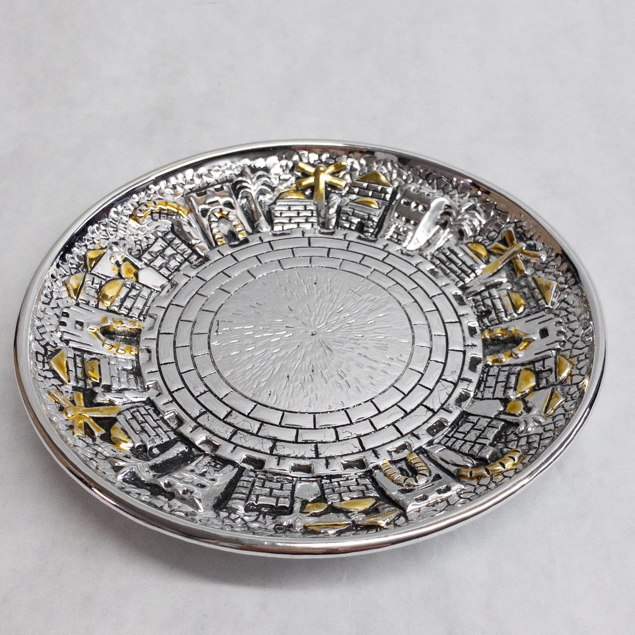 Sterling Silver Karshi Kiddush Cup Underplate