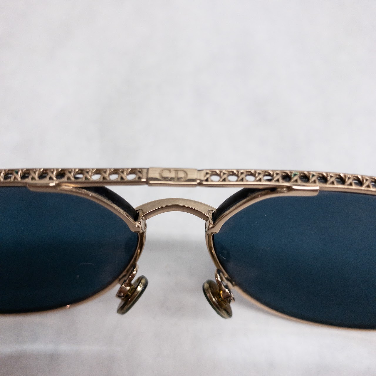 Christian Dior by Dior Brass Aviator Sunglasses