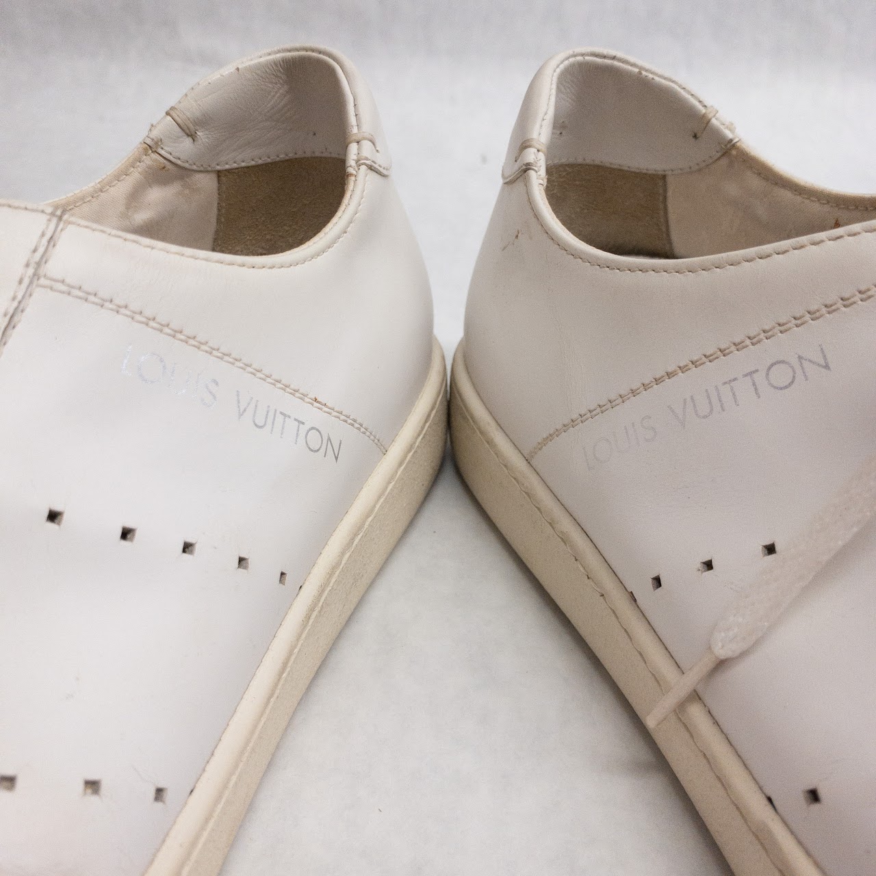 Louis Vuitton White Leather Trainers