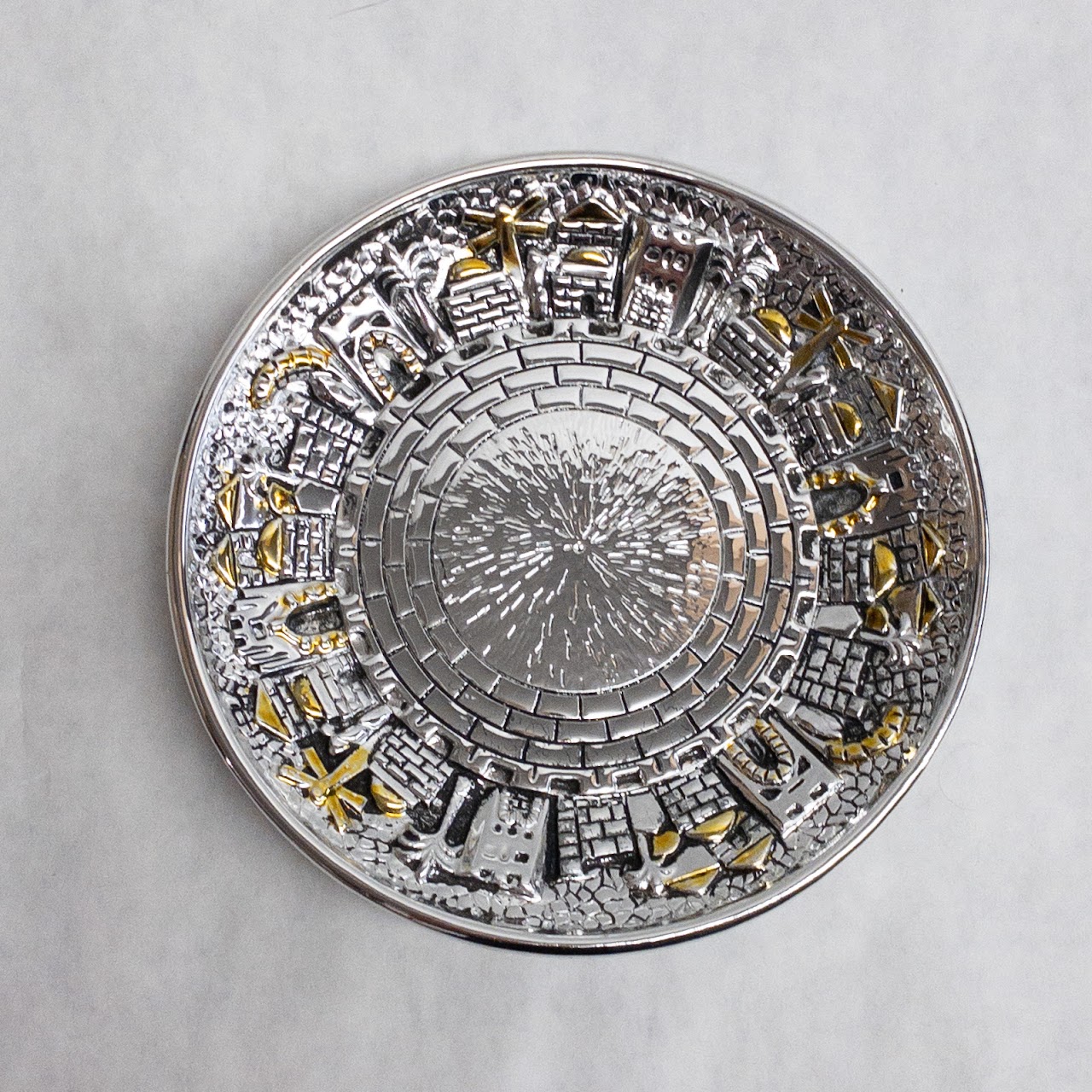 Sterling Silver Karshi Kiddush Cup Underplate