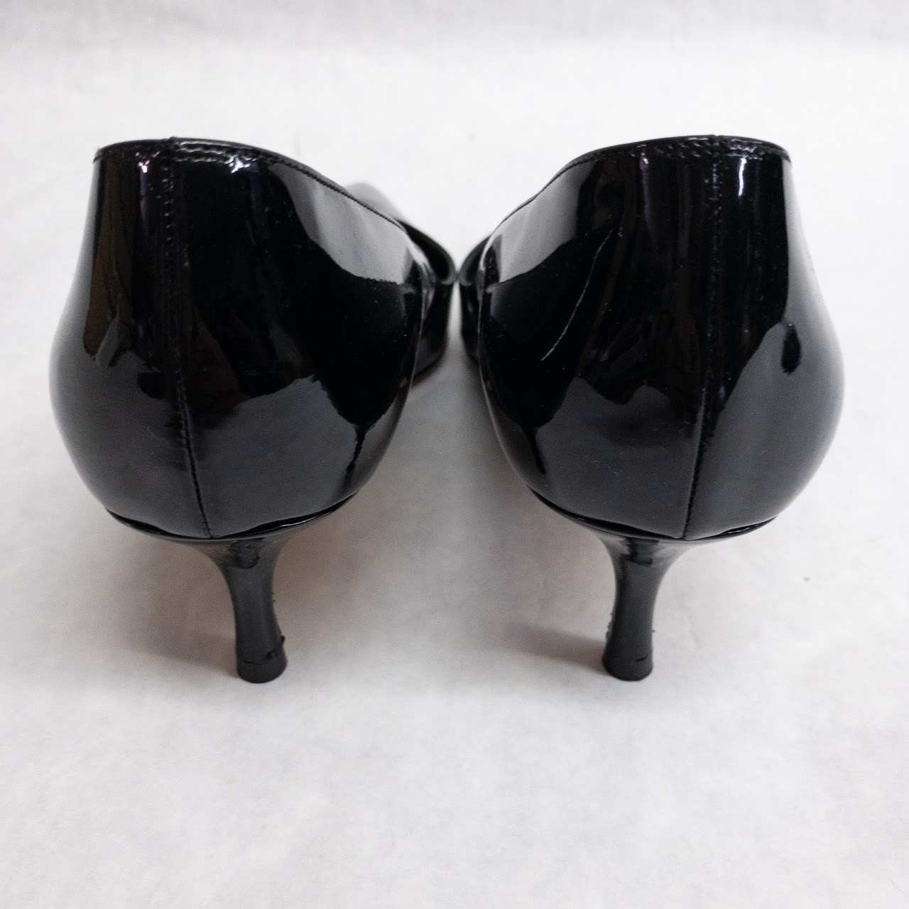 Manolo Blahnik Patent Leather Kitten Heels