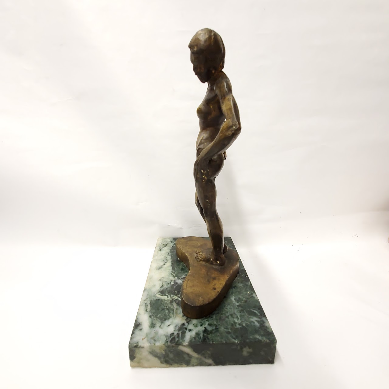 Michael Shacham Signed Bronze Nude Statue