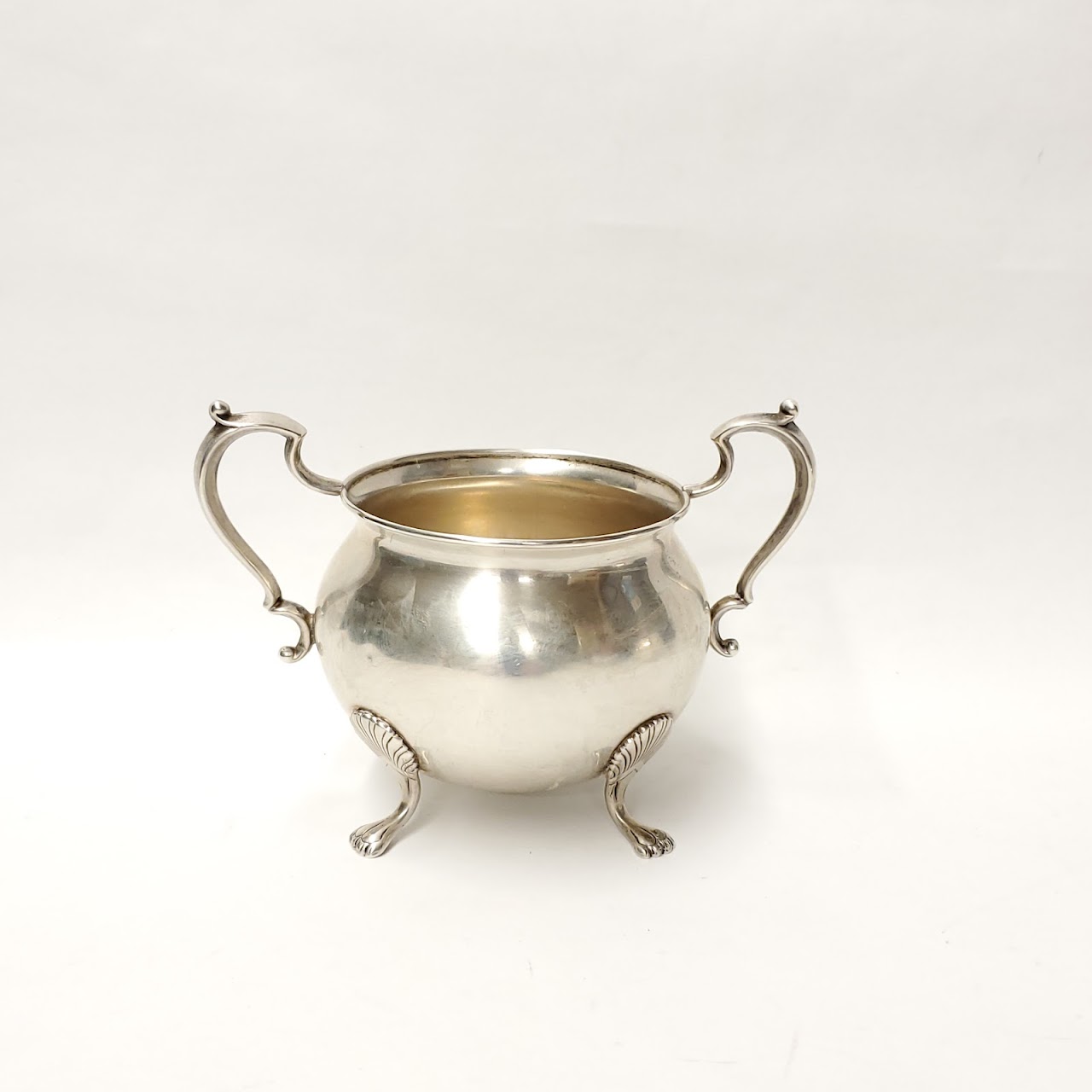 Sterling Silver Fisher Footed Creamer and Sugar Bowl Pair