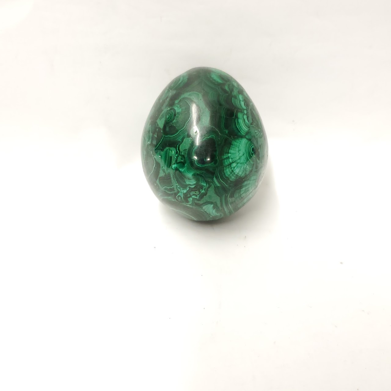 Malachite Solid  Stone Egg