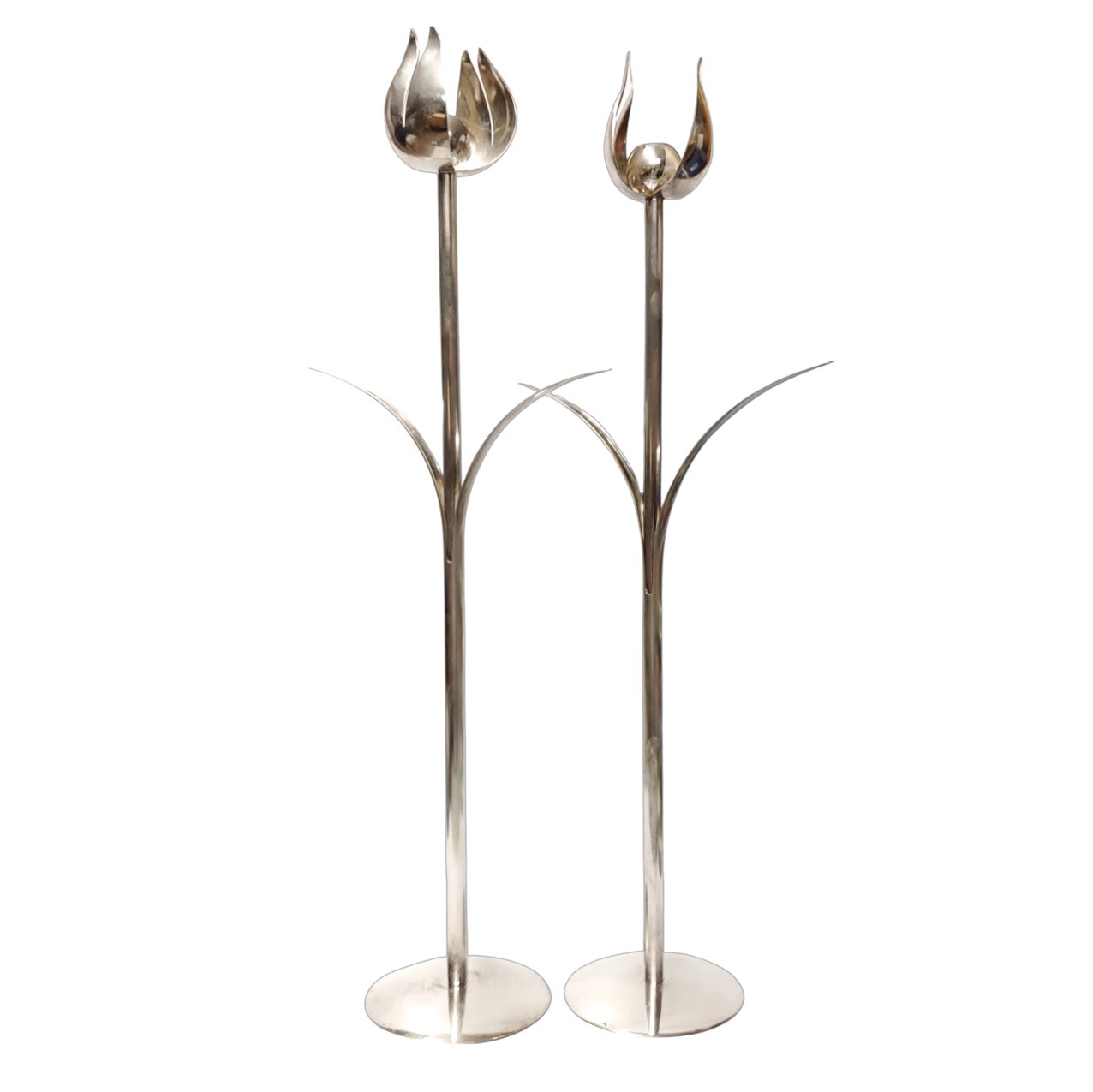 Giuliano Malimpesa Mesa 23" Floral Candlestick Holders