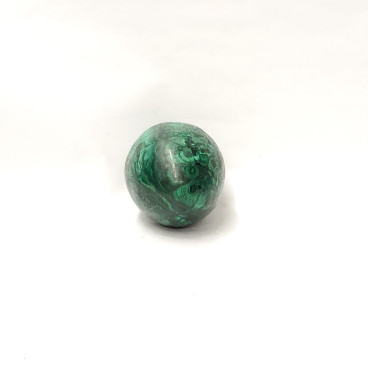 Malachite Solid  Stone Egg