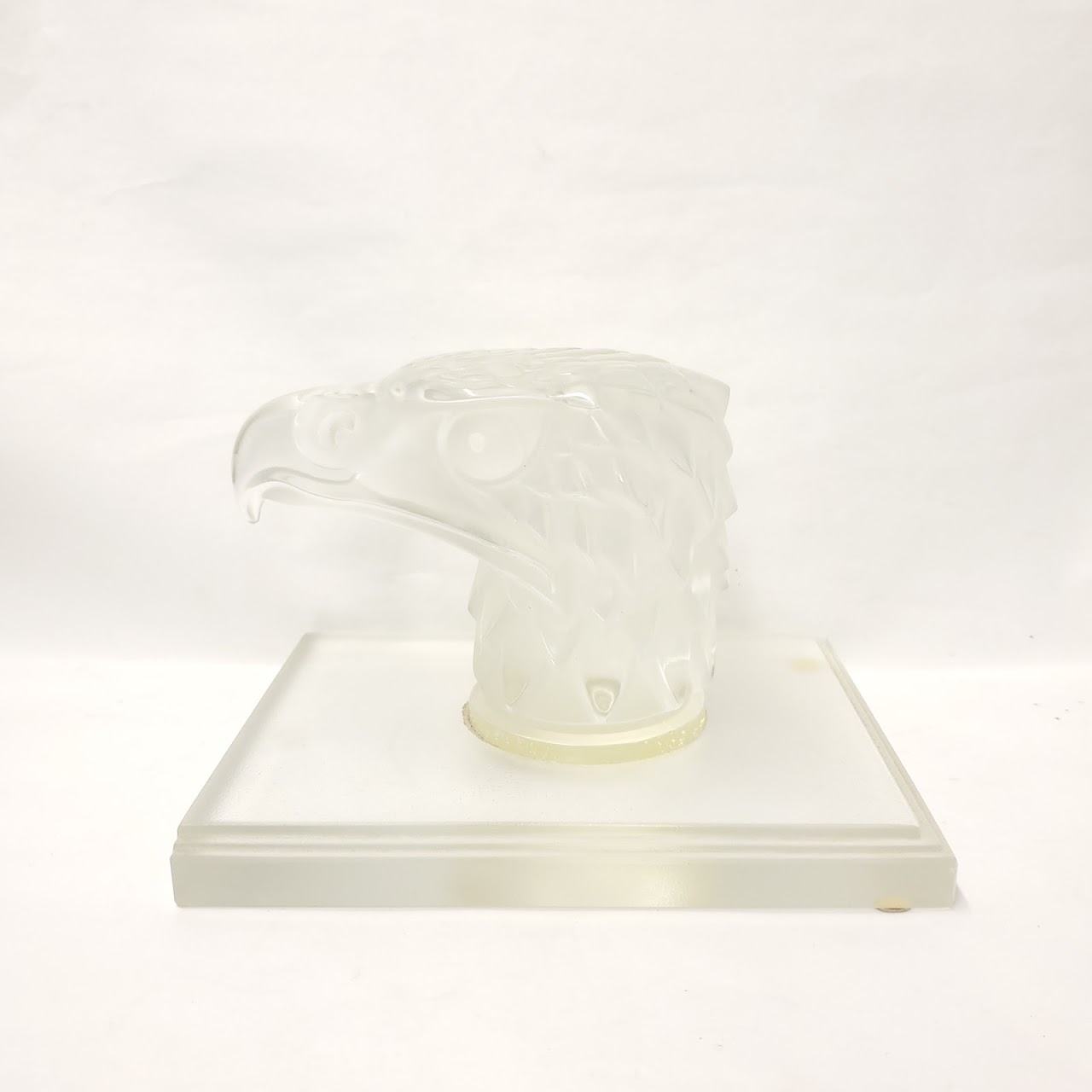 Crystal Eagle Head Bookend Pair