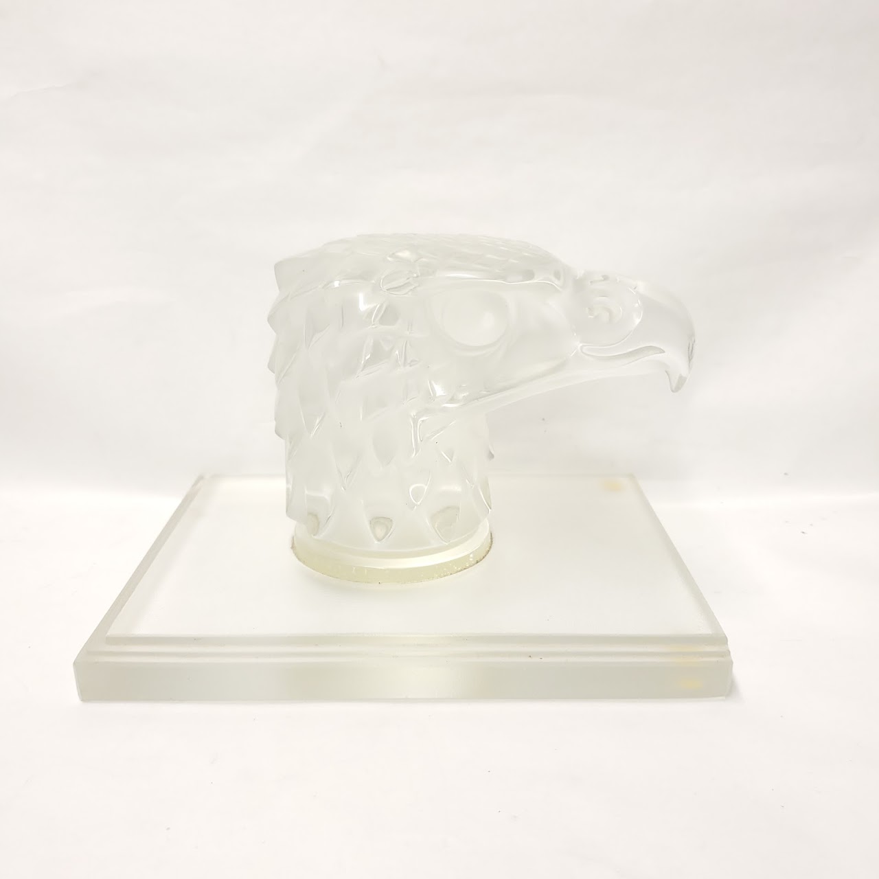 Crystal Eagle Head Bookend Pair
