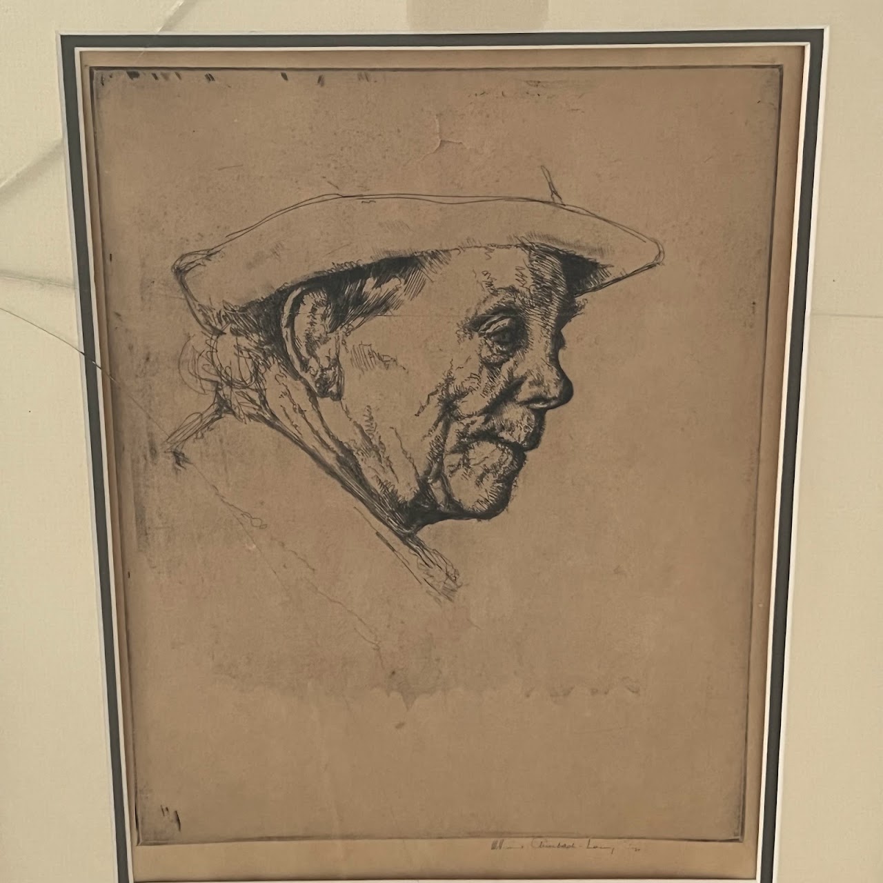 William Auerbach Levy Signed Etching