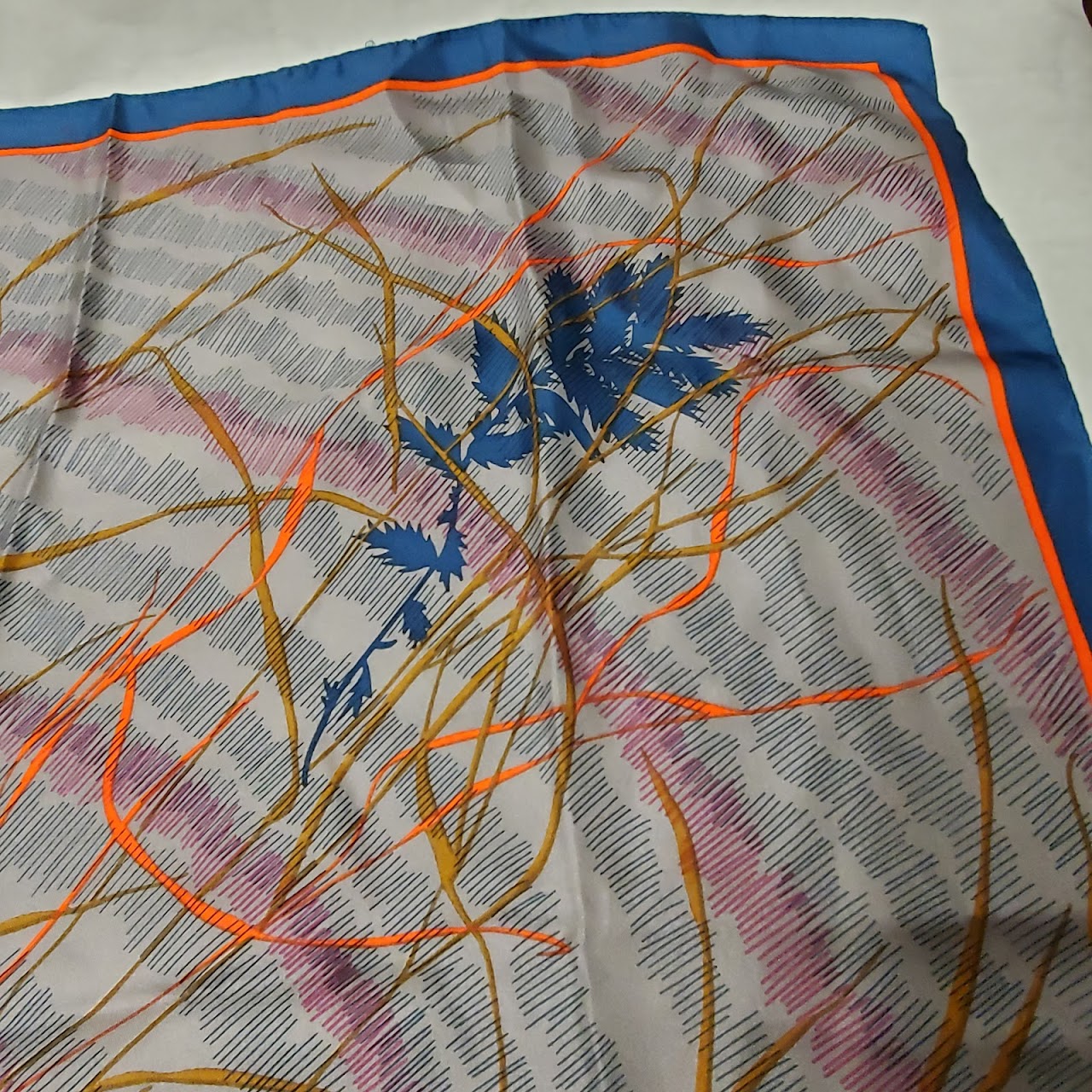 Galeries Lafayette NEW Silk Forrest Scarf