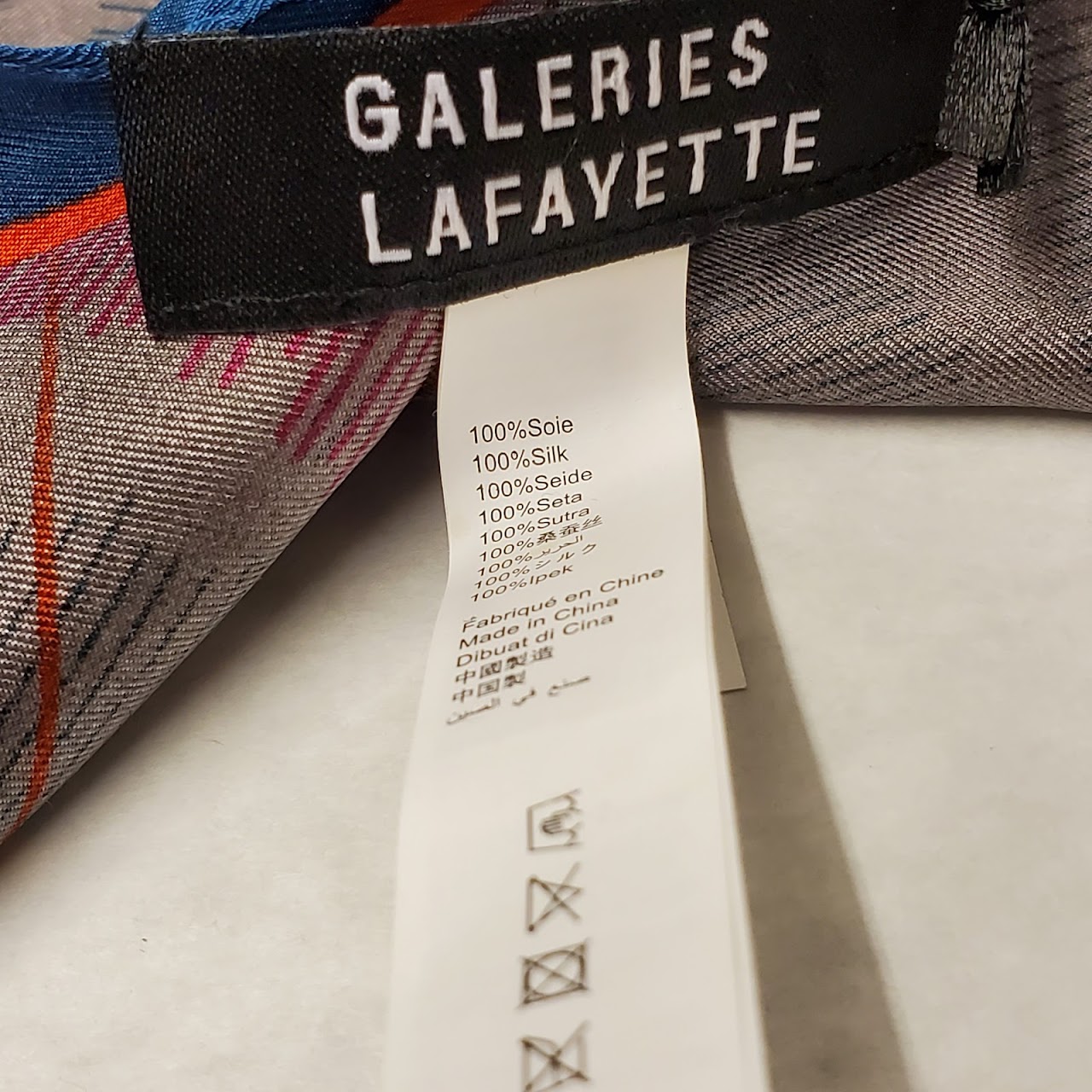 Galeries Lafayette NEW Silk Forrest Scarf