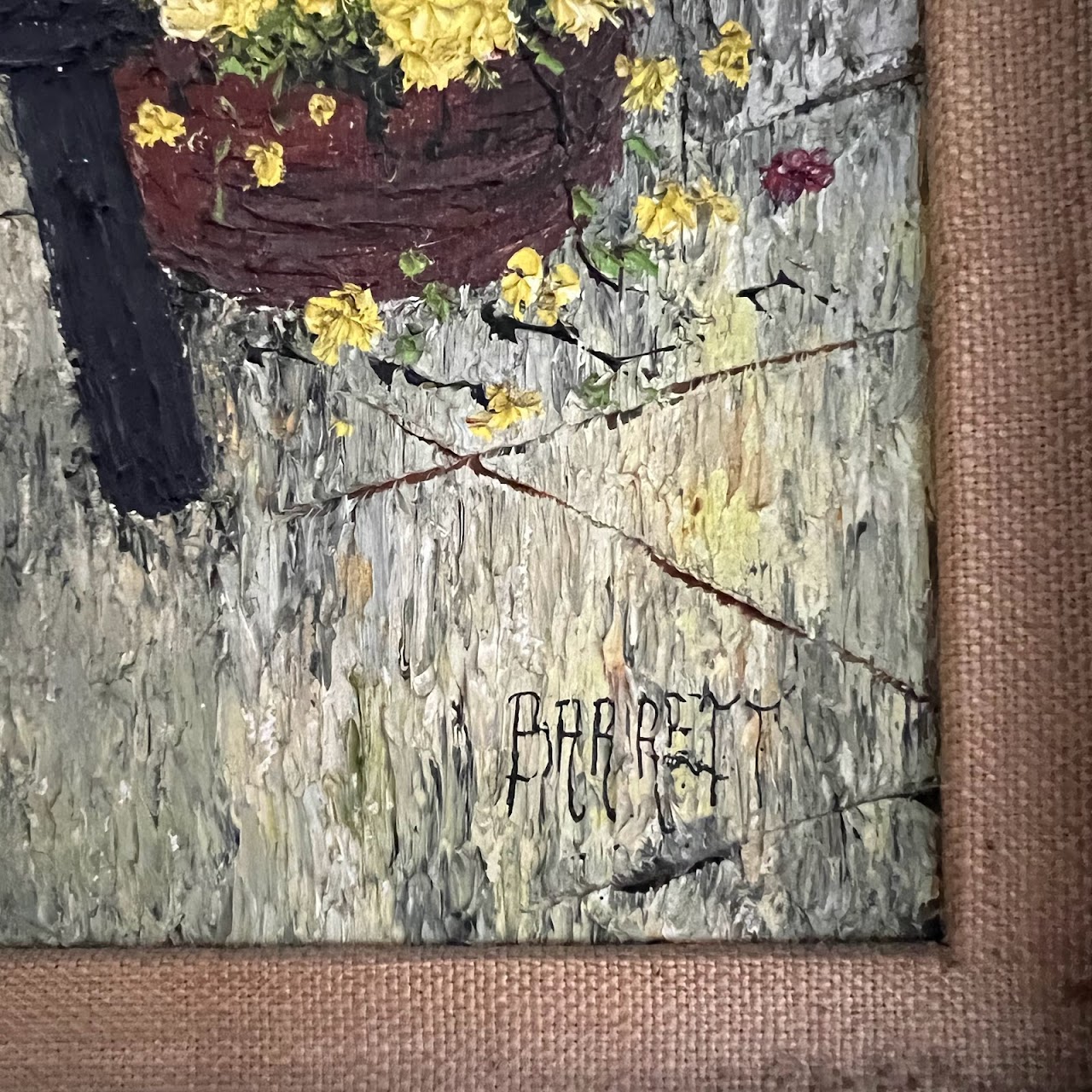 Mildred Barrett Signed Oil Painting