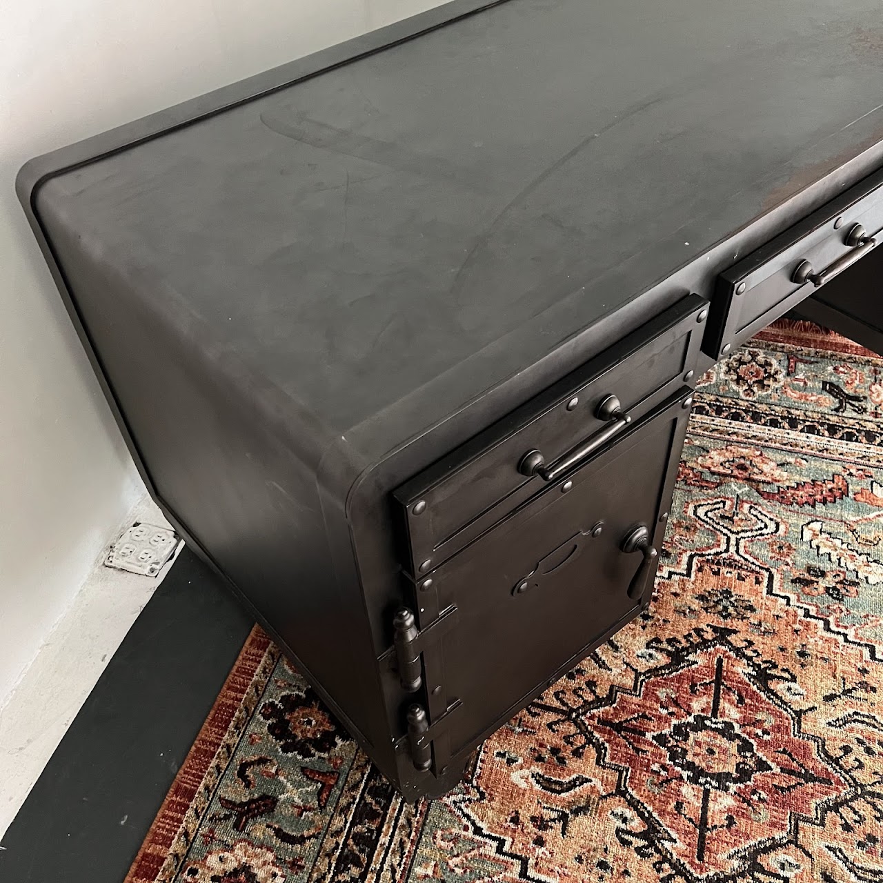 Restoration Hardware Steel Vault Desk