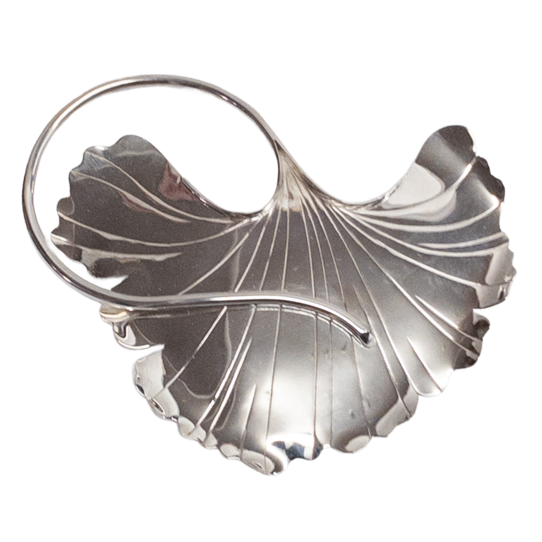 Robyn Nichols Sterling Silver Gingko Leaf Brooch