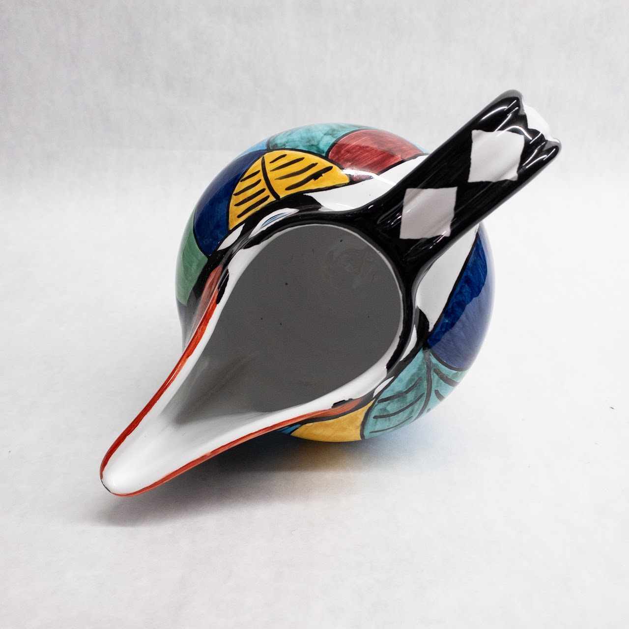 Grazia Deruta Ceramic Italian Toucan Pitcher