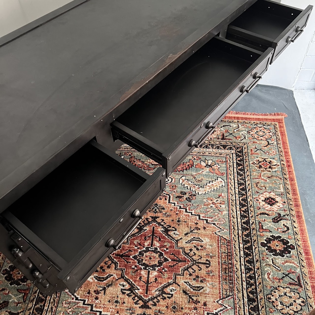 Restoration Hardware Steel Vault Desk