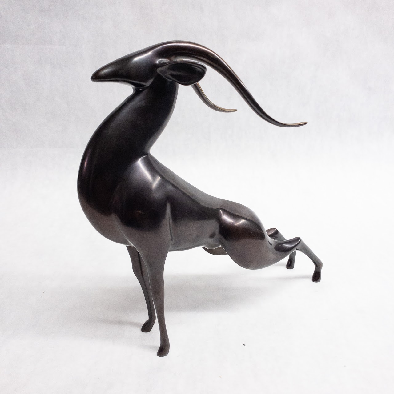 Loet Vanderveen Bronze Springbok Sculpture