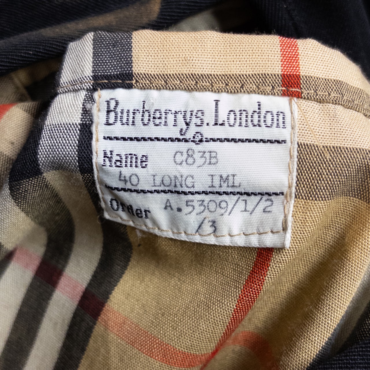 Burberrys'  Vintage Trench Coat Made Expressly for Barney's