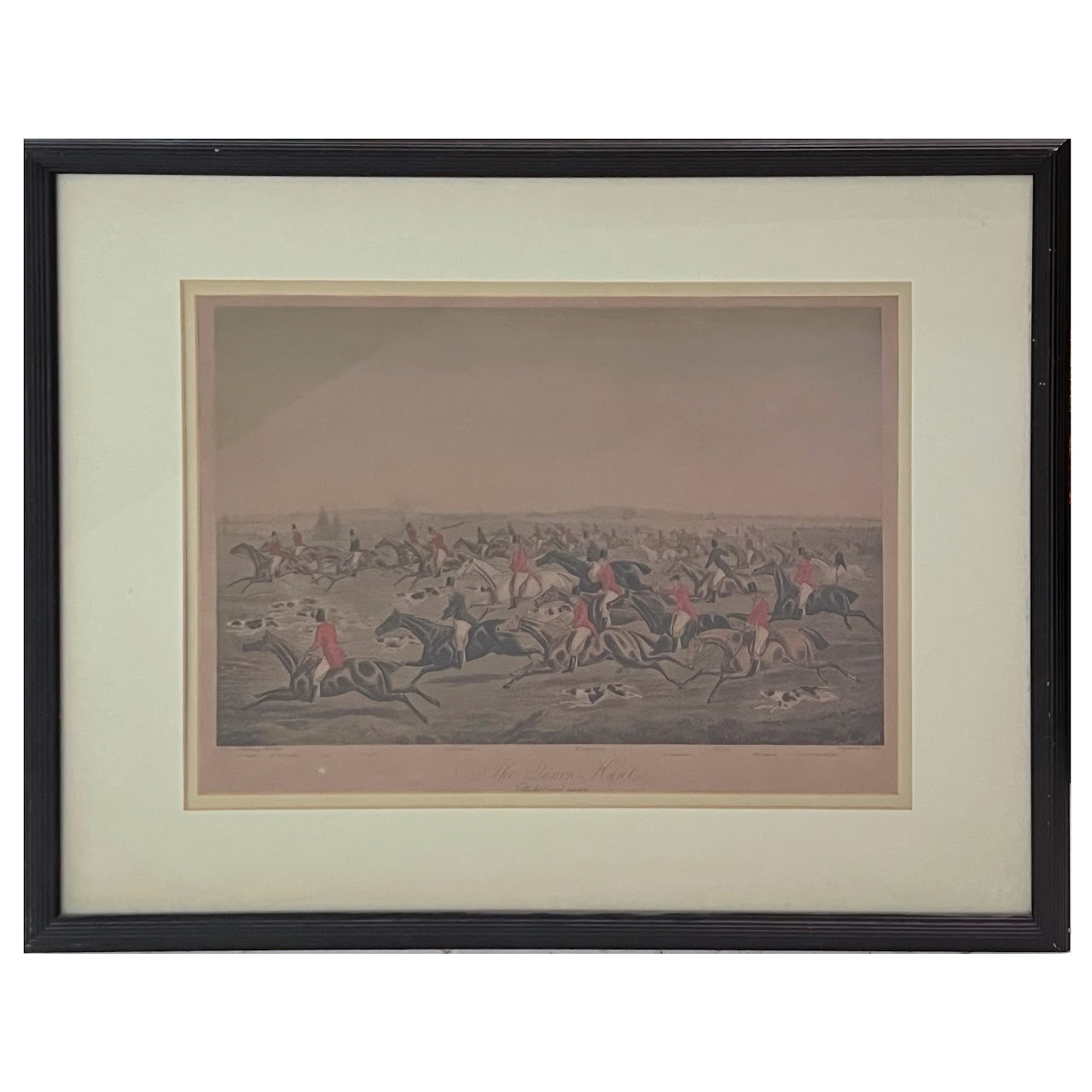 'The Quorn Hunt, Talli Ho! And Away' 19th C. Fox Hunt Engraving