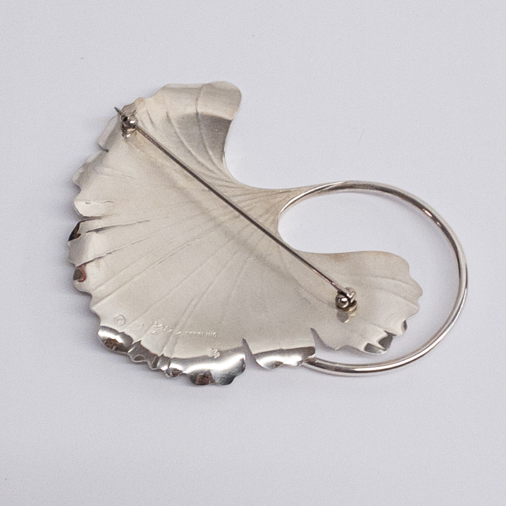 Robyn Nichols Sterling Silver Gingko Leaf Brooch