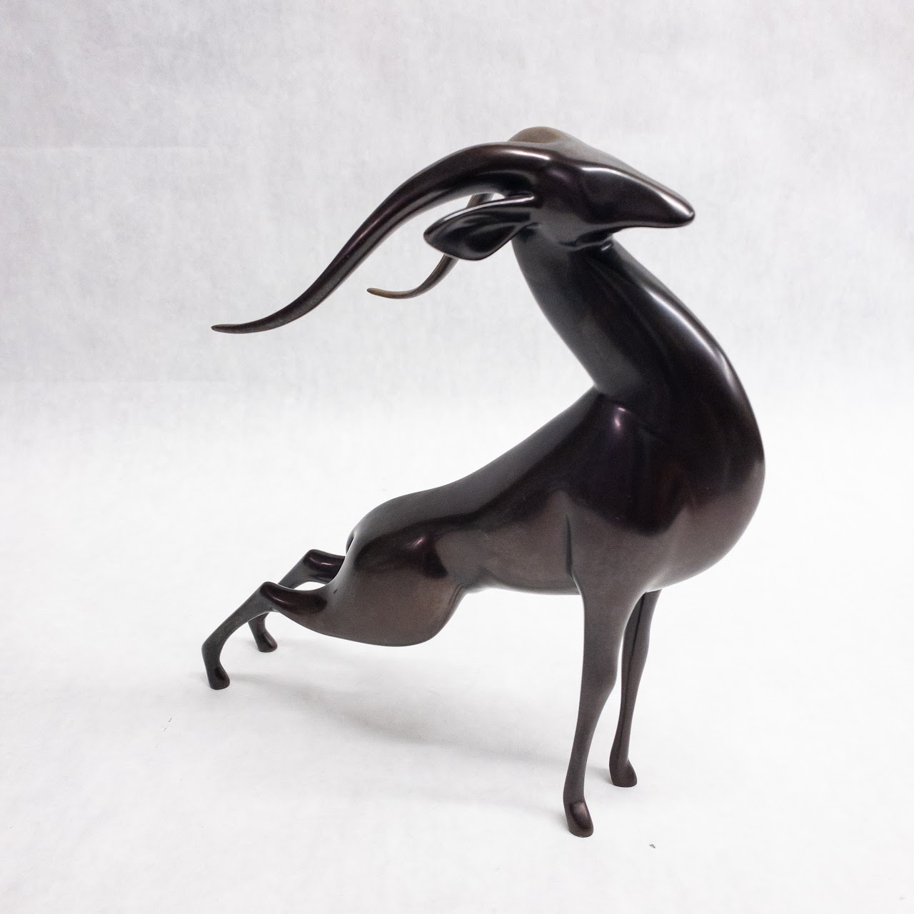 Loet Vanderveen Bronze Springbok Sculpture