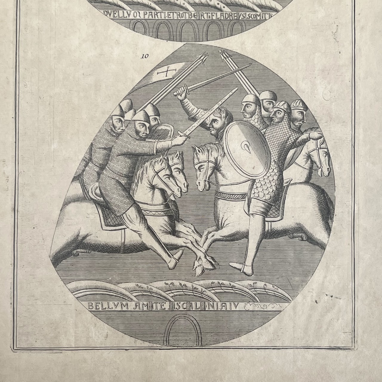 17th-18th C. 'First Crusade' Engraved Bookplate Pair