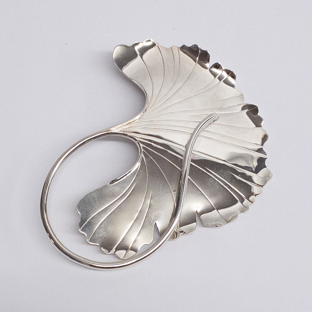 Robyn Nichols Sterling Silver Gingko Leaf Brooch