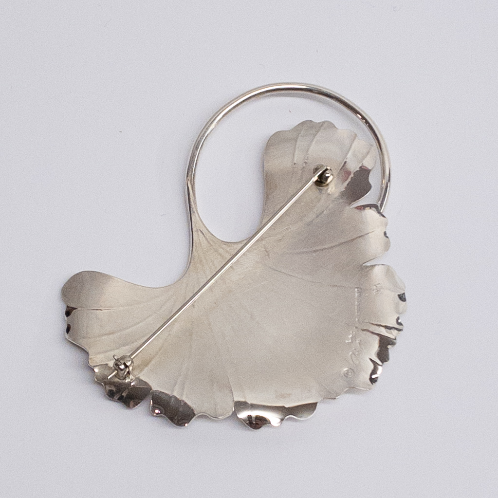 Robyn Nichols Sterling Silver Gingko Leaf Brooch