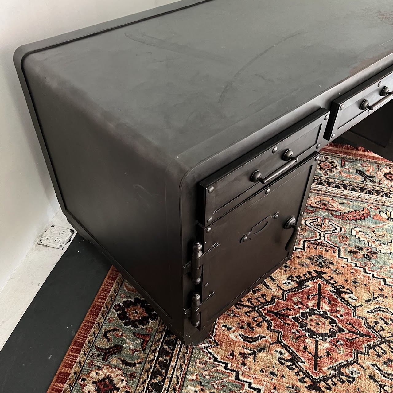 Restoration Hardware Steel Vault Desk