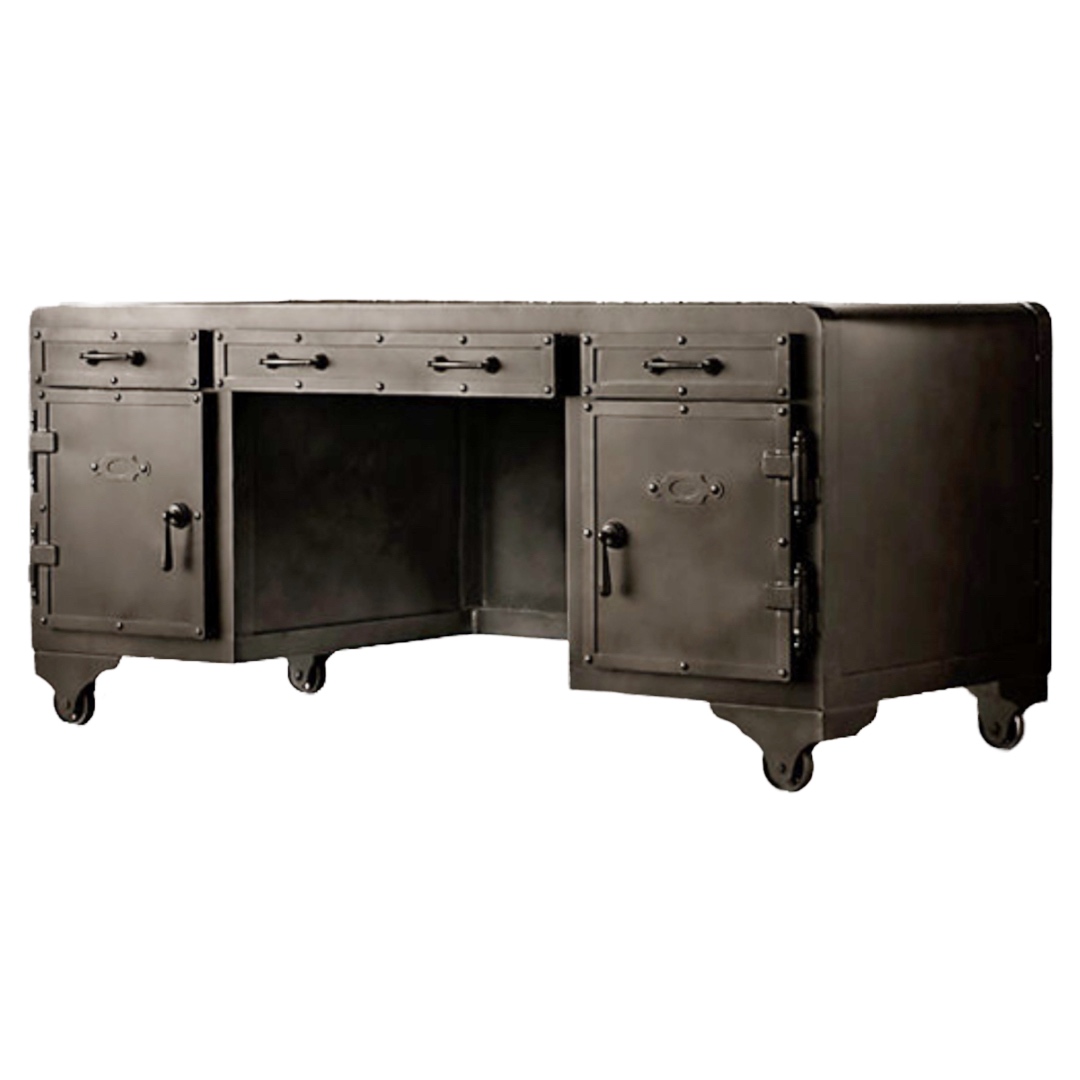 Restoration Hardware Steel Vault Desk