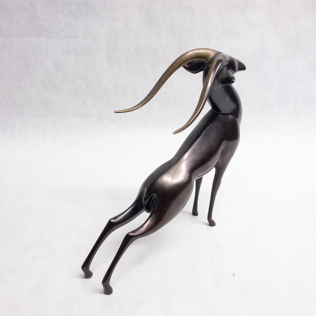 Loet Vanderveen Bronze Springbok Sculpture