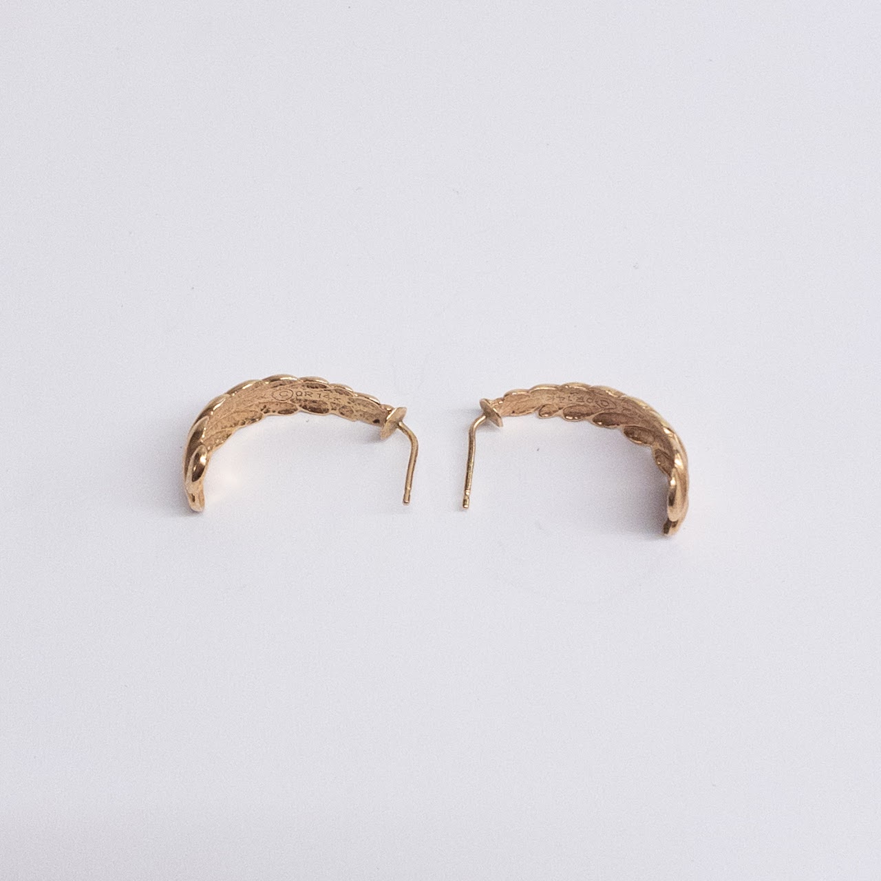 14K Gold Beverly Hills Gold Branch Earrings