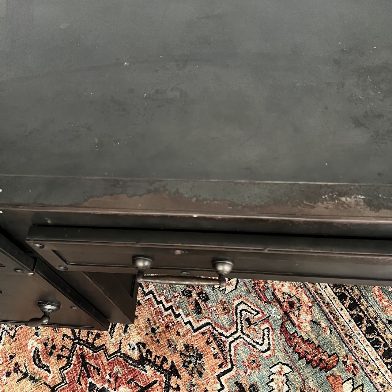 Restoration Hardware Steel Vault Desk