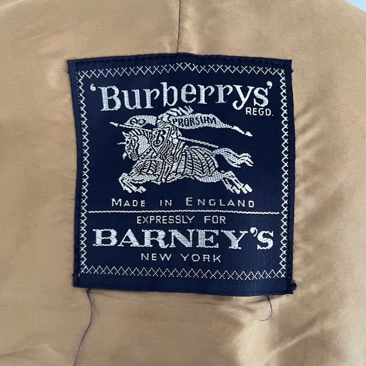 'Burberrys' Vintage Trnch Coat Made Expressly for Barney's