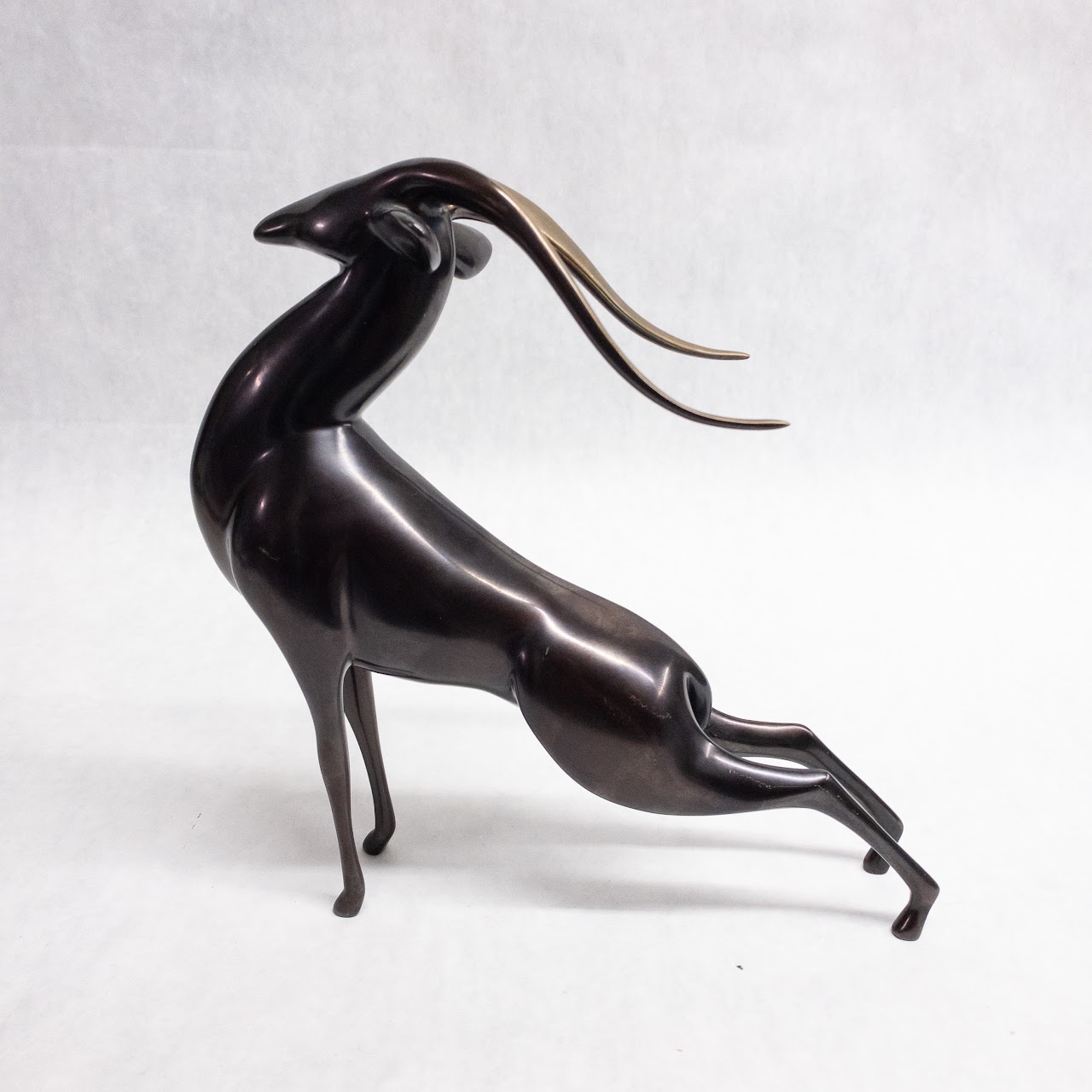 Loet Vanderveen Bronze Springbok Sculpture