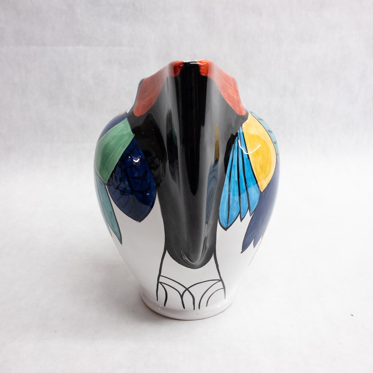 Grazia Deruta Ceramic Italian Toucan Pitcher