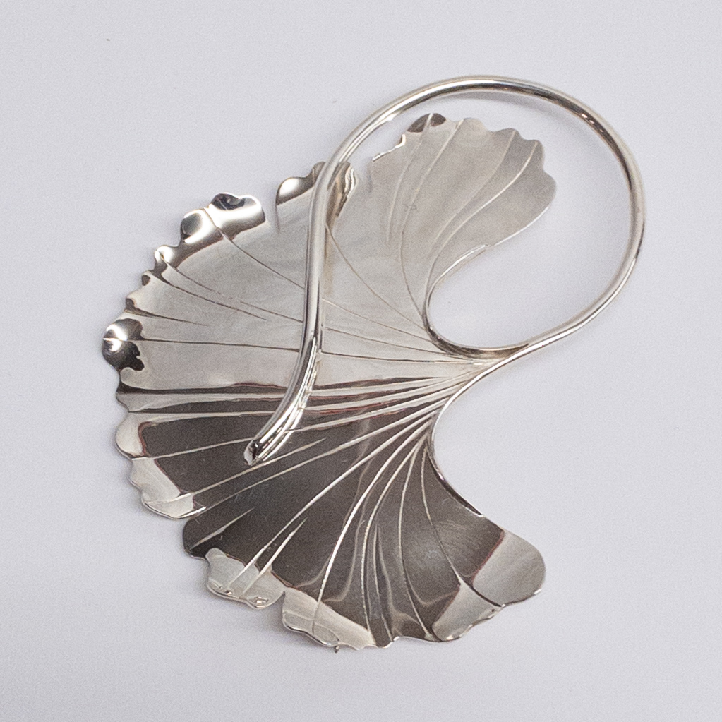 Robyn Nichols Sterling Silver Gingko Leaf Brooch